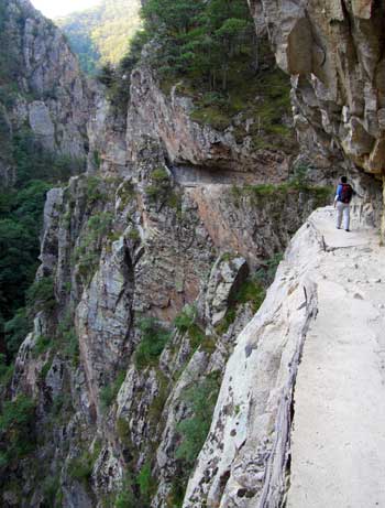 Cornisa camí de les gorges Cornisa camí de les gorges