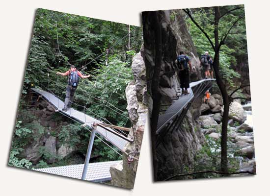 Passarel·les a les Gorges de Carançà Passarel·les a les Gorges de Carançà