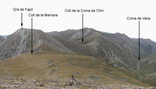 Panoràmica de part del recorregut