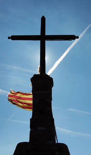La creu al cim del Matagalls